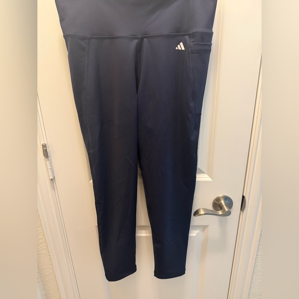 Adidas Navy 7/8 Leggings/Tights